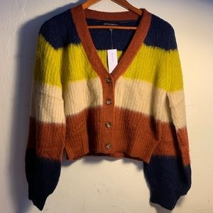 Funky Colorblocked Cardigan